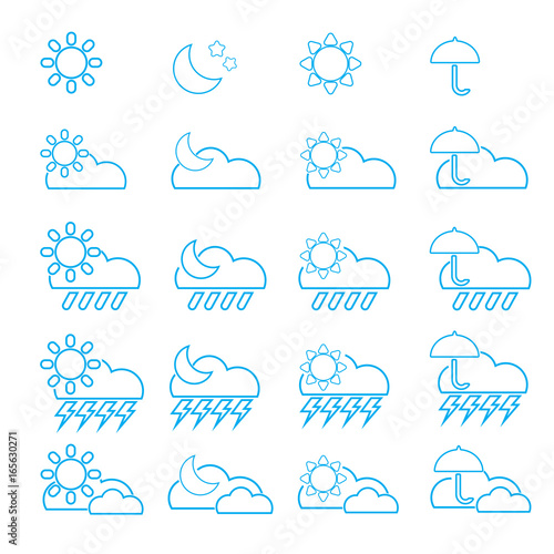 The weather icon vector design