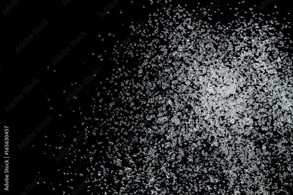 water splash isolated on black water splash isolated on black