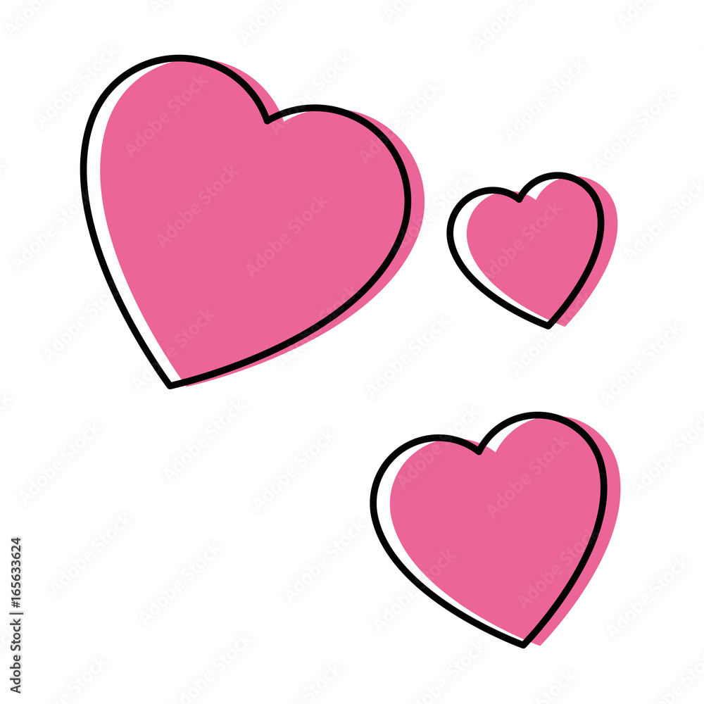 isolated three hearts icon vector illustration graphic design isolated three hearts icon vector illustration graphic design
