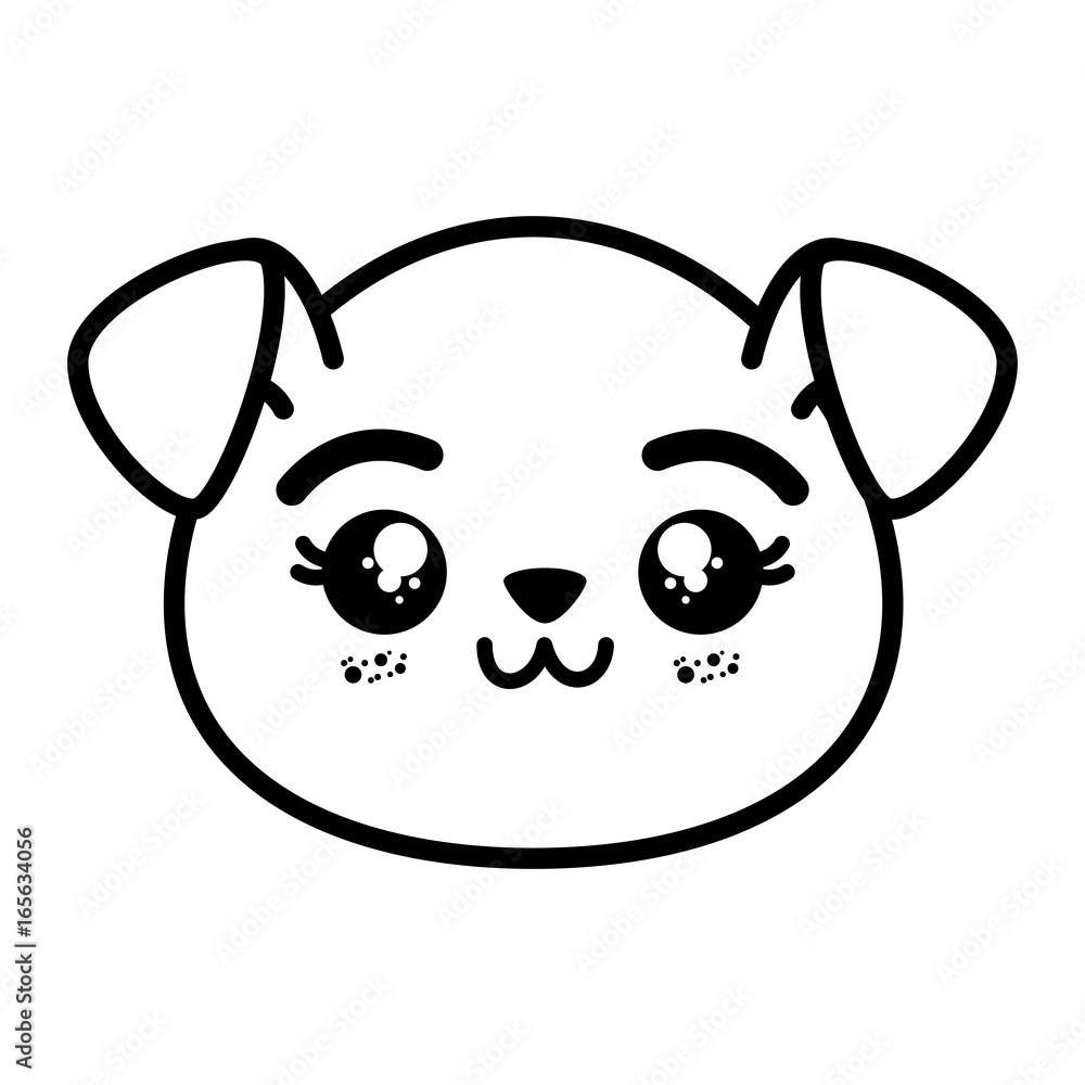isolated cute dog face isolated cute dog face