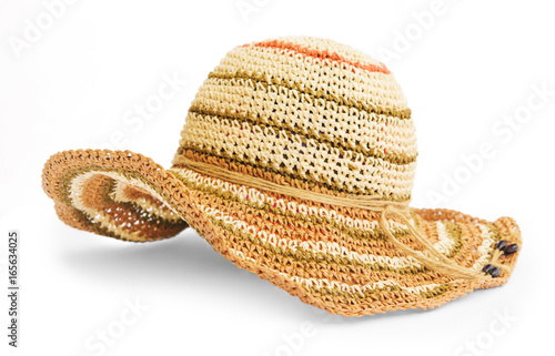straw hat or sunhat isolate on white background