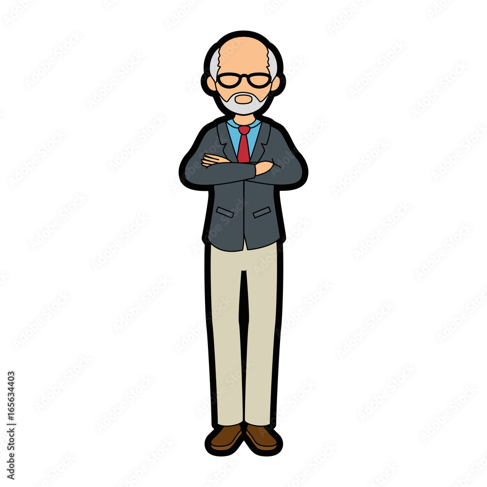 isolated standing old man icon vector illustration graphic design isolated standing old man icon vector illustration graphic design