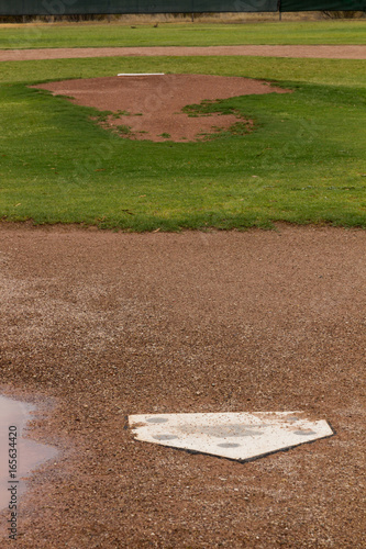 Rained Out Baseball Diamond and Mound: Looks like the games is totally rained out. Good time for some more practice. We're not winning the World Series today, but it'll happen soon enough.