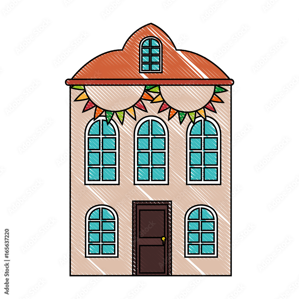 Obraz premium isolated big house