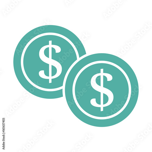 isolated two coins