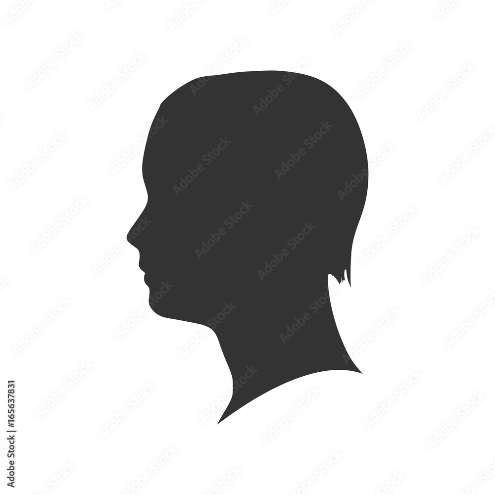 Man avatar profile view. Isolated male face silhouette or icon . Vector illustration. Man avatar profile view. Isolated male face silhouette or icon . Vector illustration.