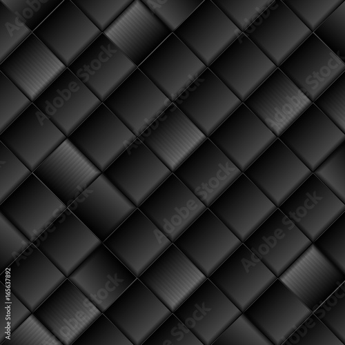 Abstract black tech squares vector background