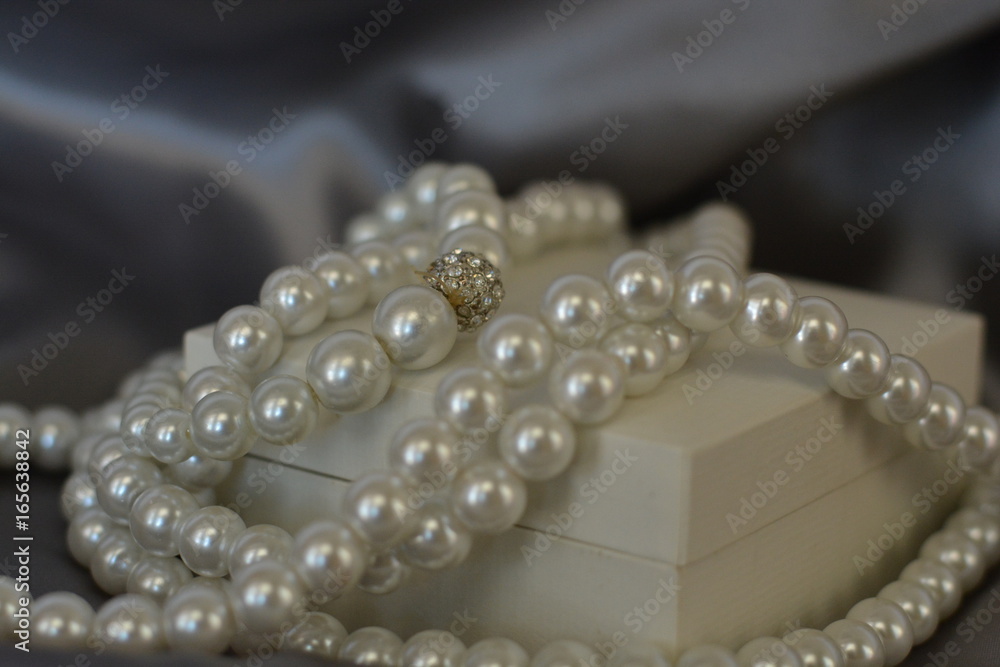 Pearls with Satin Pearls with Satin
