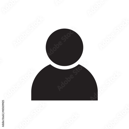 person icon, people icon isolated vector
