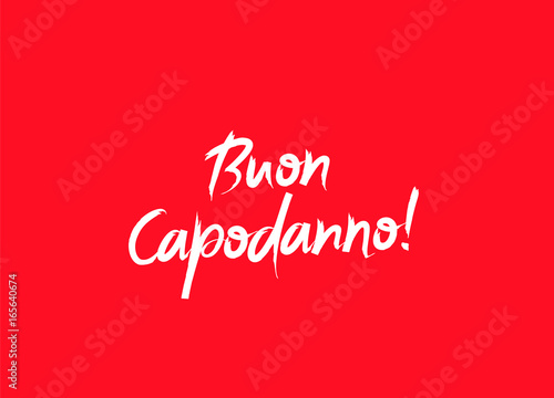 Buon Capodanno  Happy New Year on Italian language