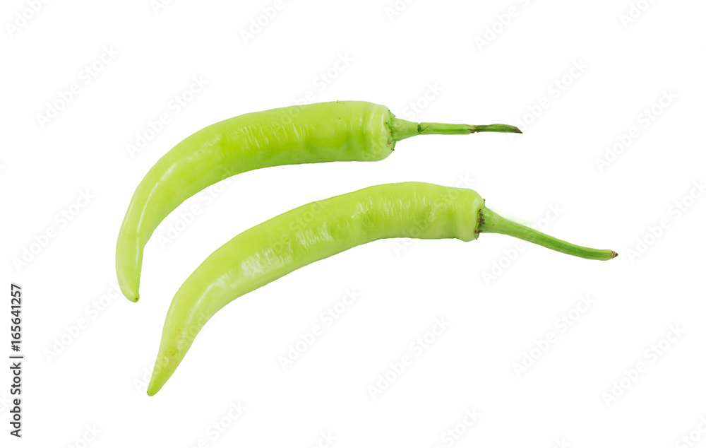 green peppers isolated on white background green peppers isolated on white background