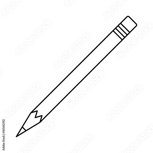 Wooden pencil isolated