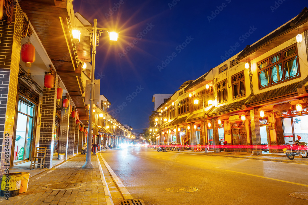 Fototapeta premium Hainan town night