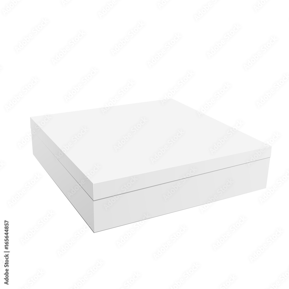 Isolated Product Cardboard Package Box Mockup eps 10 vector Isolated Product Cardboard Package Box Mockup eps 10 vector