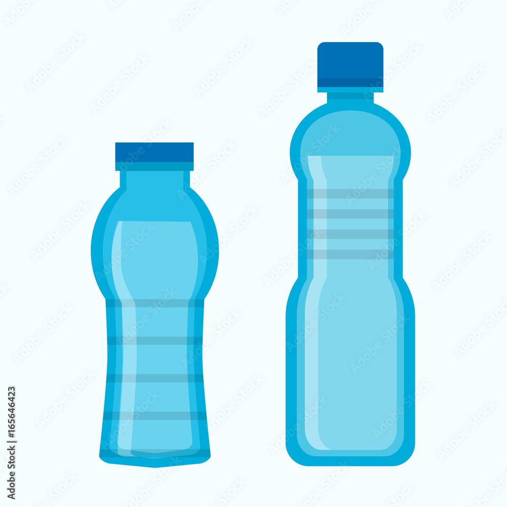 Two water bottles Two water bottles