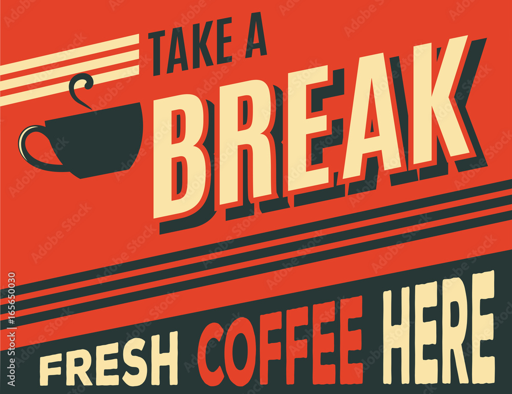 Foto advertising coffee retro poster