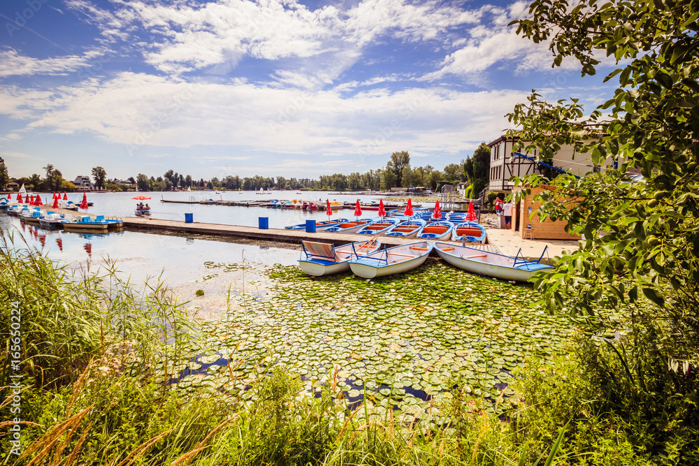 Naklejka premium Sommer an der Alten Donau in Wien