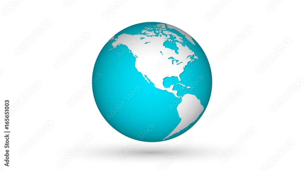 Rotation planet. Earth globe. World map design. Global sphere planet. Rotation planet. Earth globe. World map design. Global sphere planet.
