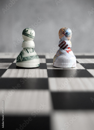 Dollar pound currency chess