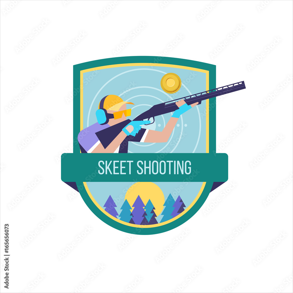 Φωτογραφία Shooting Skeet. The logo of the sports club.