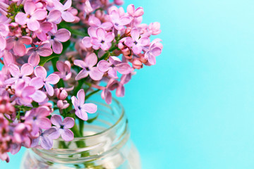 Papier peint photo Lilas Lilas pourpre aux pétales soyeux  © oliay
