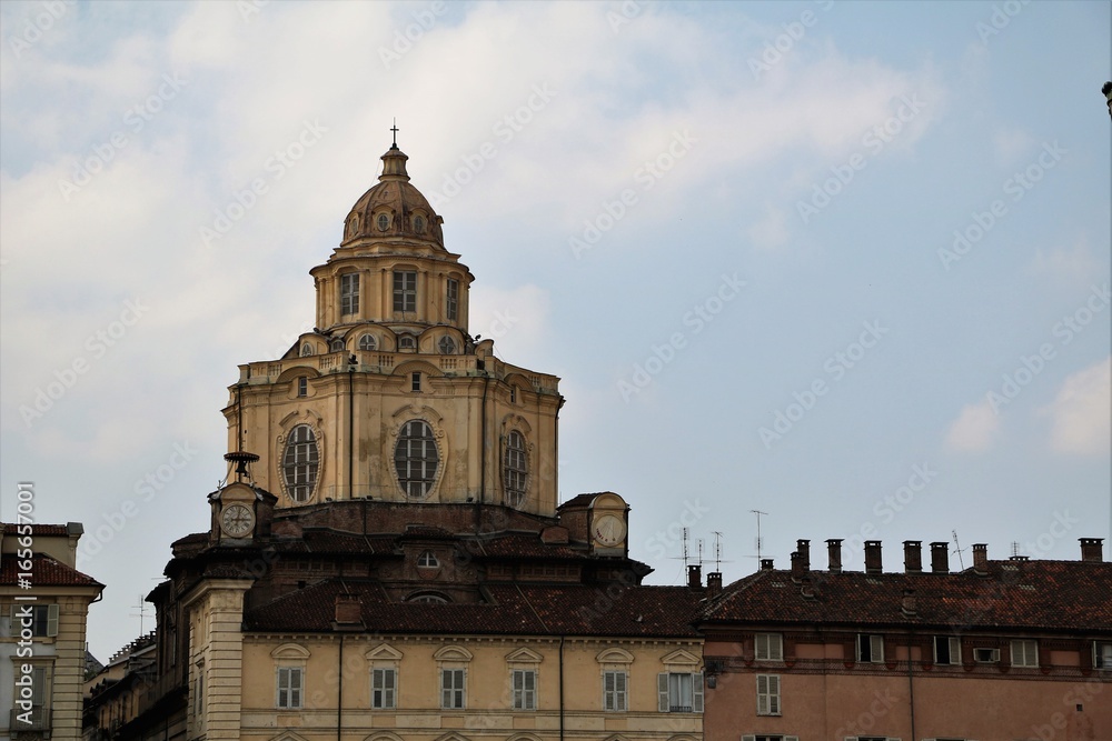 Church San Lorenzo at Via Palazzo di Citta Turin, Piedmont Italy