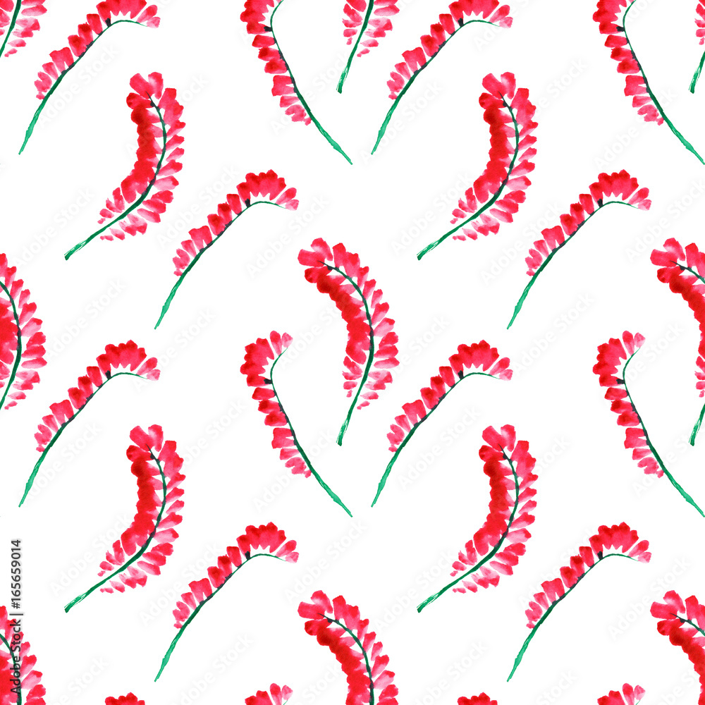 Simple floral background with red flowers Simple floral background with red flowers