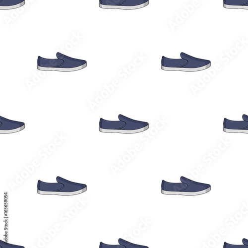Blue men summer espadrilles . Summer comfortable shoes on the bare feet for everyday wear.Different shoes single icon in cartoon style vector symbol stock illustration.