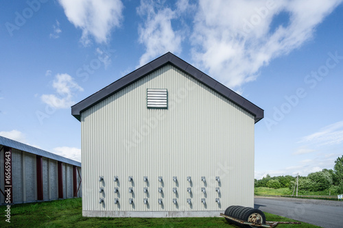 White Rice Barn in Japanese Farm