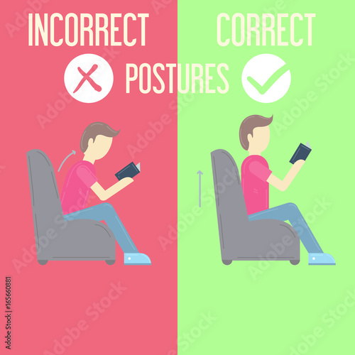 Correct Incorrect Postures
