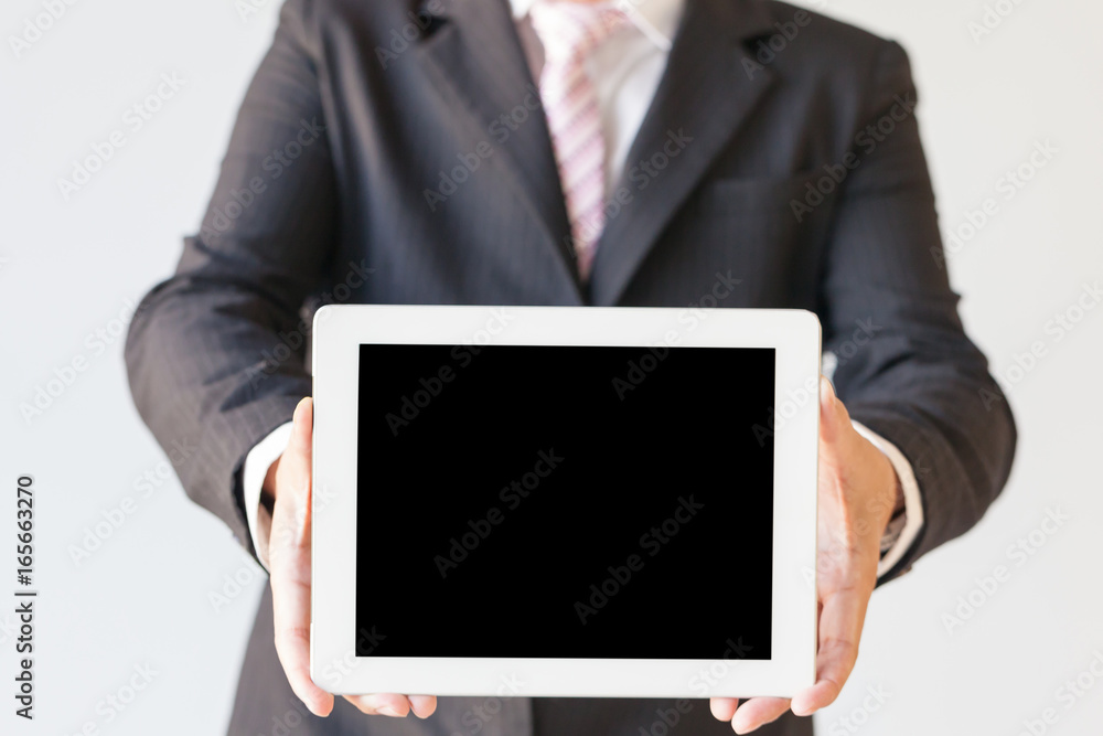 Businessman with digital tablet Businessman with digital tablet