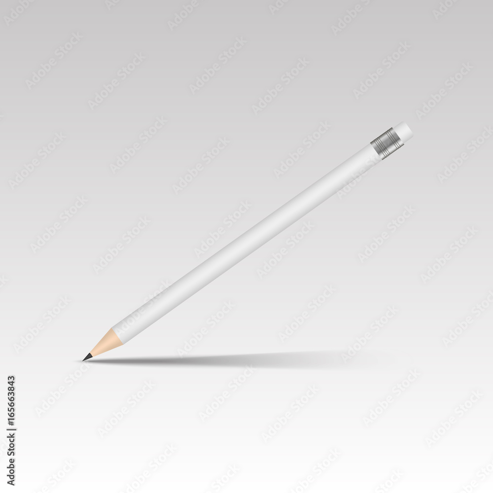 Blank pencil with soft shadow. Vector Blank pencil with soft shadow. Vector