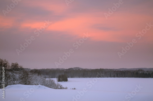 Landscape near Maselga village. Kargopol district. Arkhangelsk Oblast. Russia