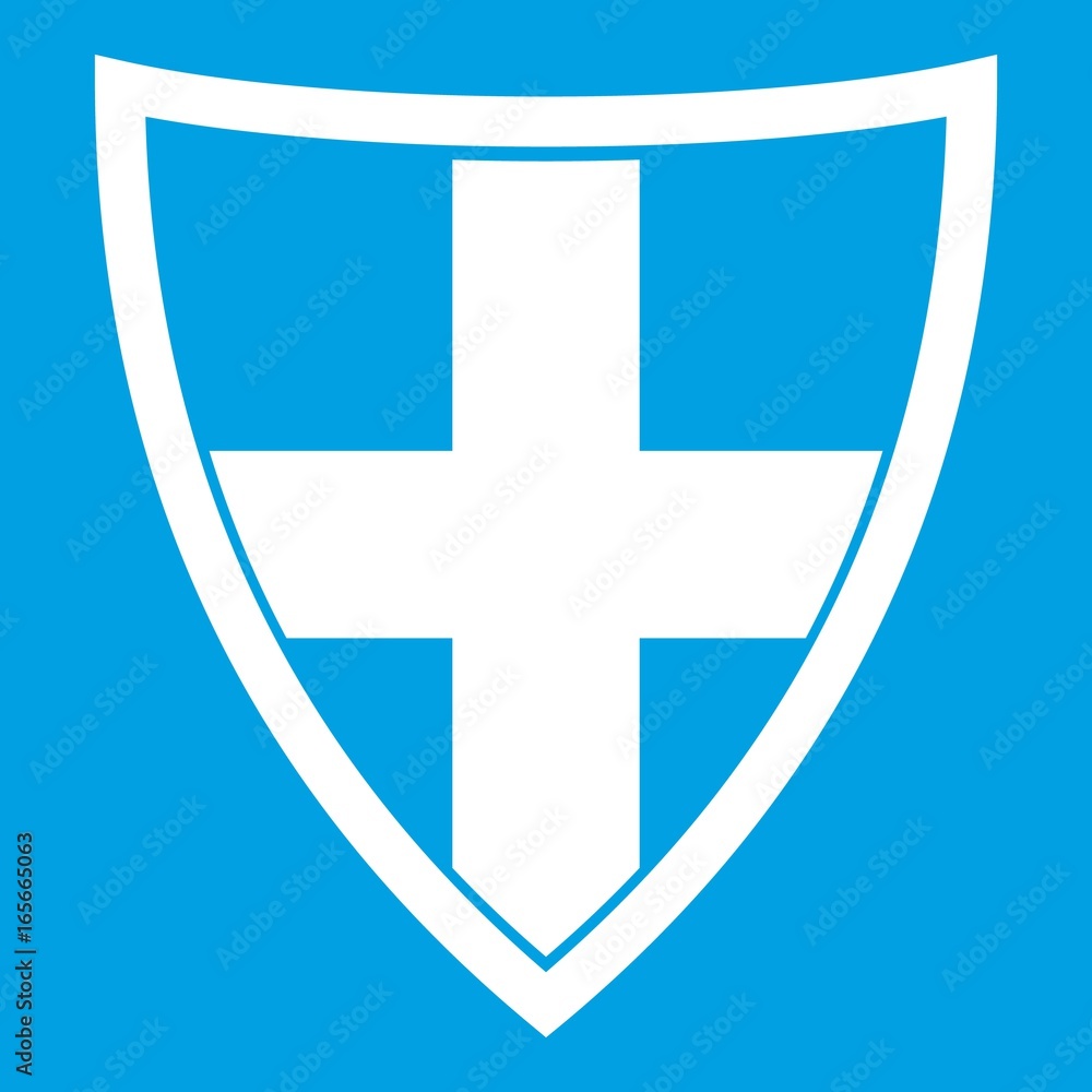 Shield for protection icon white Shield for protection icon white