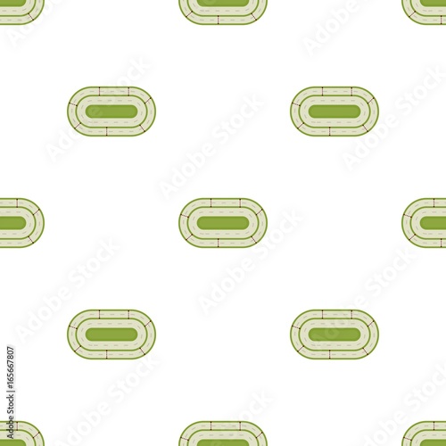 Hippodrome icon in cartoon style isolated on white background. Hippodrome and horse symbol stock vector illustration.