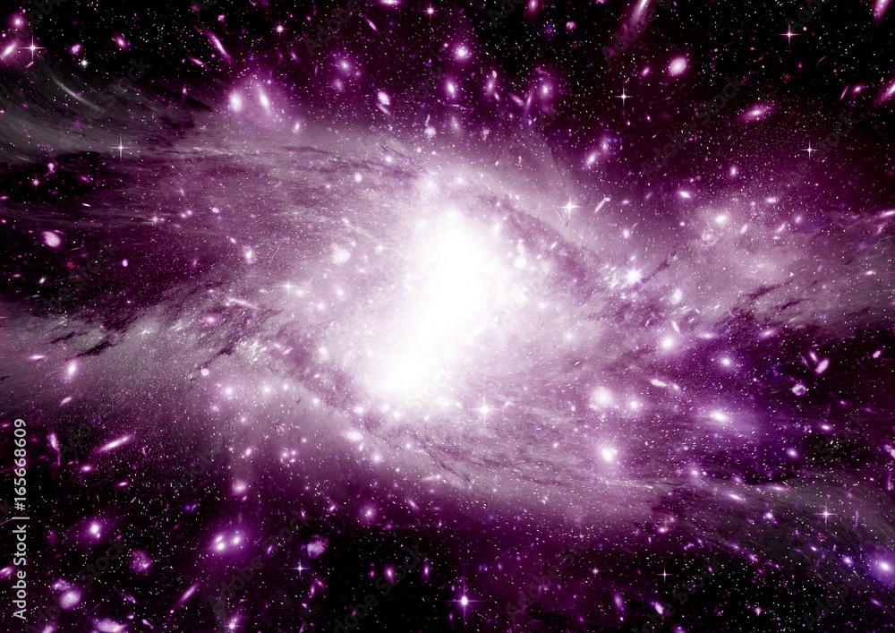 Fototapeta premium galaxy in a free space