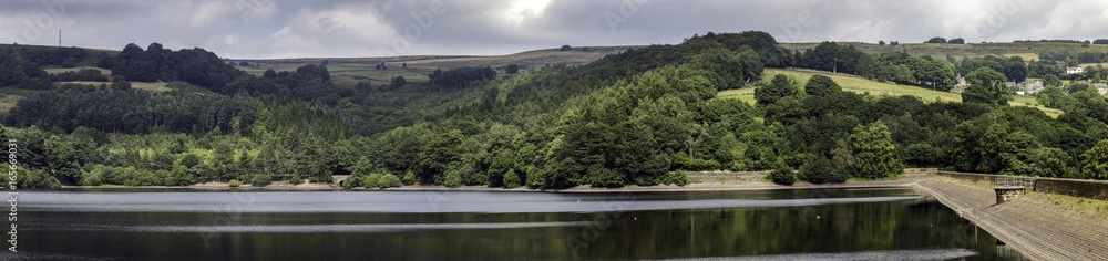 Panorama of Agden reservoir, Bradfield, Yorkshire