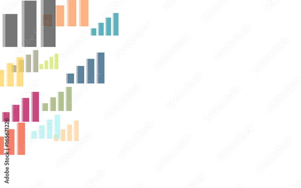 Fototapeta premium Hintergrund aus bunten Diagrammen