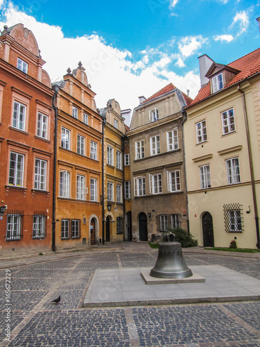 Reconstructed historical buidings of Warsaw's Old Town, Poland