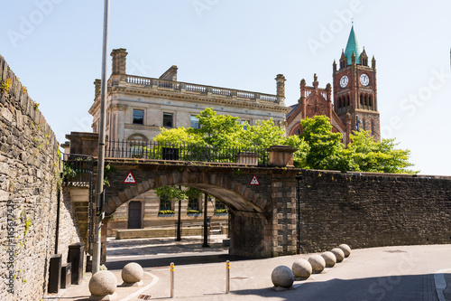 Картината върху платно The Guildhall in Derry, Northern Ireland