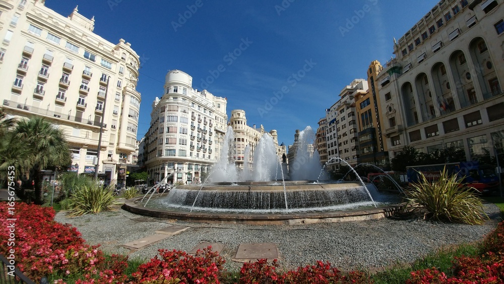 Fountain in Valencia, Spain