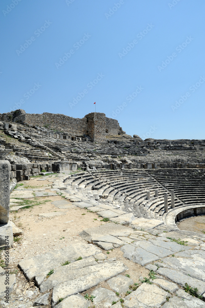 La forteresse byzantine de Milet en Anatolie