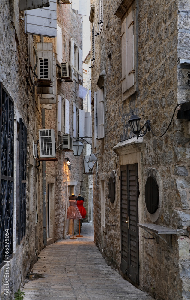 Old town in Budva. Montenegro