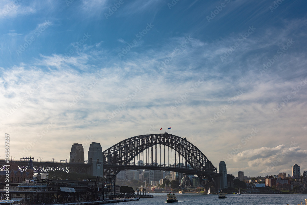 Fototapeta premium Sydney Harbour Bridge and ferry