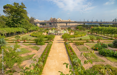 GENOA (GENOVA) ITALY, JULY, 19, 2017 - View from the garden of the Prince's Palace, Andrea Doria's Palace in Genoa (Genova), Italy
