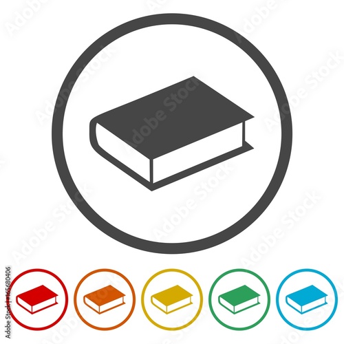 Vector book icons set - Illustration 