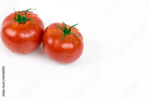 Wallpaper Mural Two fresh tomatoes with water drops Torontodigital.ca