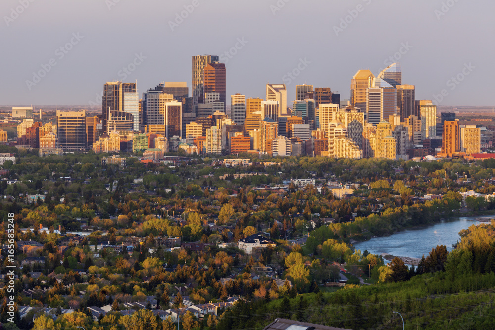 Naklejka premium Calgary - panorama of city