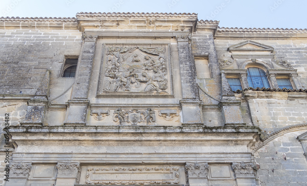 Obraz premium Baeza Cathedral facade, Jaen, Spain