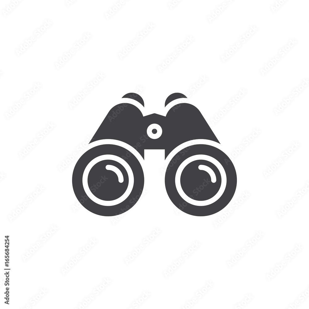 Binoculars icon vector, filled flat sign, solid pictogram isolated on white. Spy symbol, logo illustration. Pixel perfect vector graphics Binoculars icon vector, filled flat sign, solid pictogram isolated on white. Spy symbol, logo illustration. Pixel perfect vector graphics